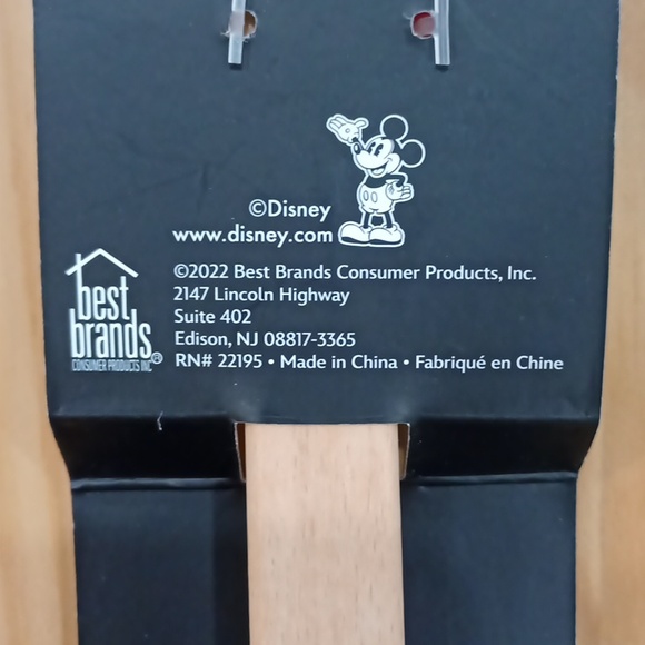 Disney Mickey Minnie Mouse 2 pack Wooden Silicone Spatula Set - Picture 9 of 10